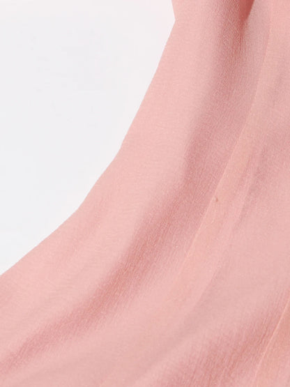 Girl's Dress Irregular Pleated Patchwork Fashion Long Lantern Sleeve Waist Cinching Mini Dress 2025 New