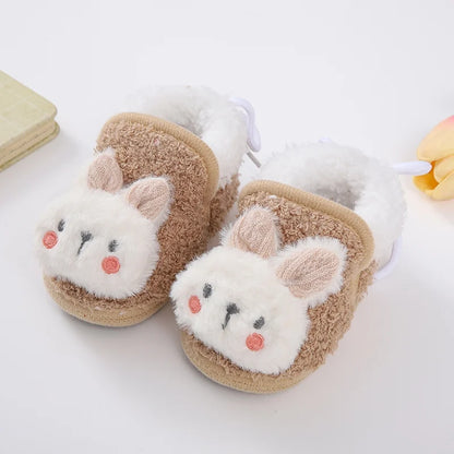 Winter Snow Baby Boots Newborn Toddler Warm Boots Winter First Walkers Baby Girls Boys Shoes Soft Sole Cute Cartoon Snow