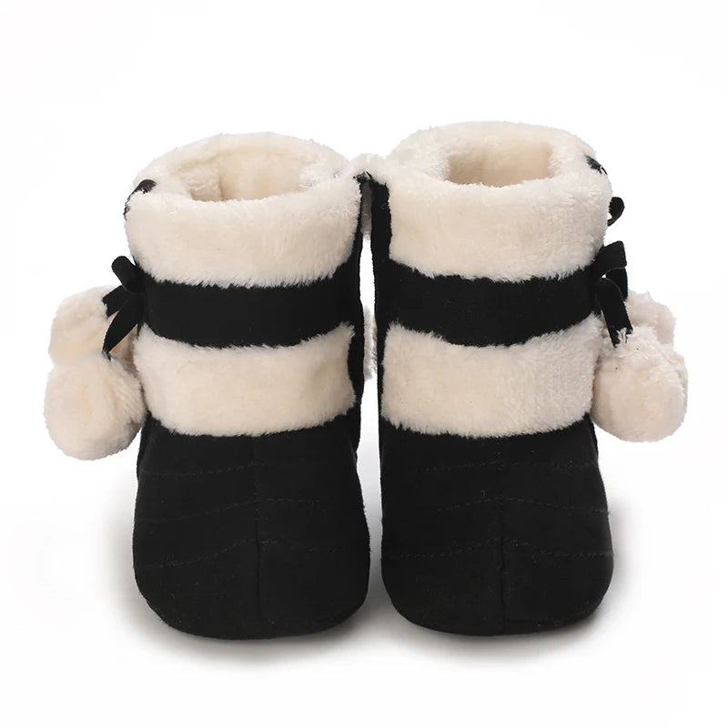 Newborn baby boy girl snow winter boots for infants and young children soft soled winter warm baby crib short boots shoes