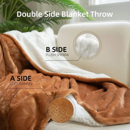 Heated Blanket Electric Throw 50''X60''-Soft Silky Plush Electric Blanket with 4 Heating Level & 3 Hour Auto Off Heating Blanket