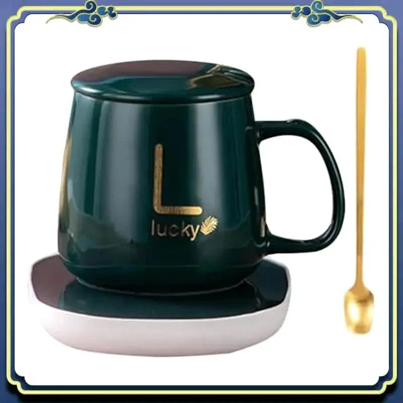 1. Winter Must-Have! Smart Self-Heating Mug 55°C Constant Warmth | Gift Box w/Spoon, Perfect for Camping & Gifts | Seasonal SALE