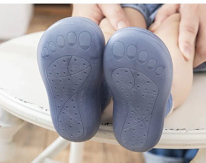 Summer New Combed Cotton Anti slip and Breathable Children's Soft Sole Shoes Baby Walking Shoes Mesh Faced Baby Floor Socks