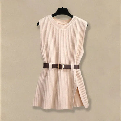 2025 Spring New Korean Elegant in Matching Set Women's Fashion Knitted Vest+ Shirt+ Jeans Three Piece Female Chic Denim Pants Suit