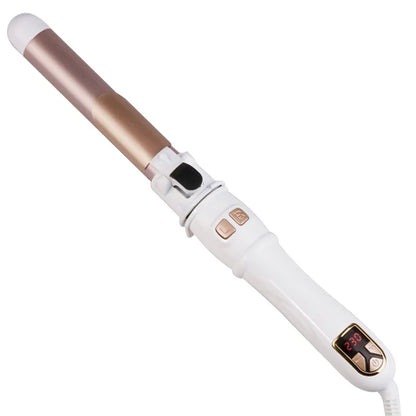 Automatic Hair Curler 1.1inches Rotating Curling Iron with LED Display Fast Heating Curling Wand Hair Curler for Home Travel Use
