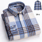 New in shirt plus size 7xl100%cotton long-sleeve shirts for men slim fit casual plain shirt soft kerokan designer plaid clothing