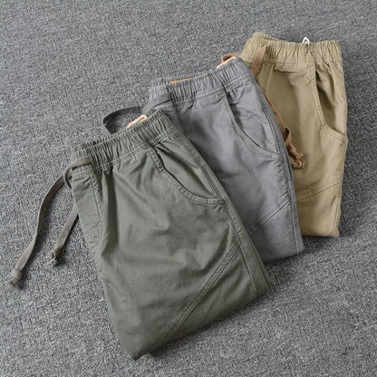 Stylish Joggers Pants Sporty Pure Color Slim Pants Solid Color Male Men Cargo Pants Men Clothes