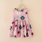 Baby Girls Clothes Summer Dress Flying Sleeve Newborn Infant Dresses Plaid Sleeveless Cotton Newborn Princess Dress Baby Girl