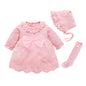 New Born Baby Girl Dress Clothes Christening Dress Classic Infant Baptism Wedding Tulle Dress for Spring Summer 0 3 6 Months