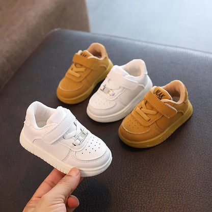 2025 Solid Color Children Shoes Classic Cool Leisure Kids Boots Fashion Excellent Toddlers Hook & Loop Baby Girls Boys Sneakers