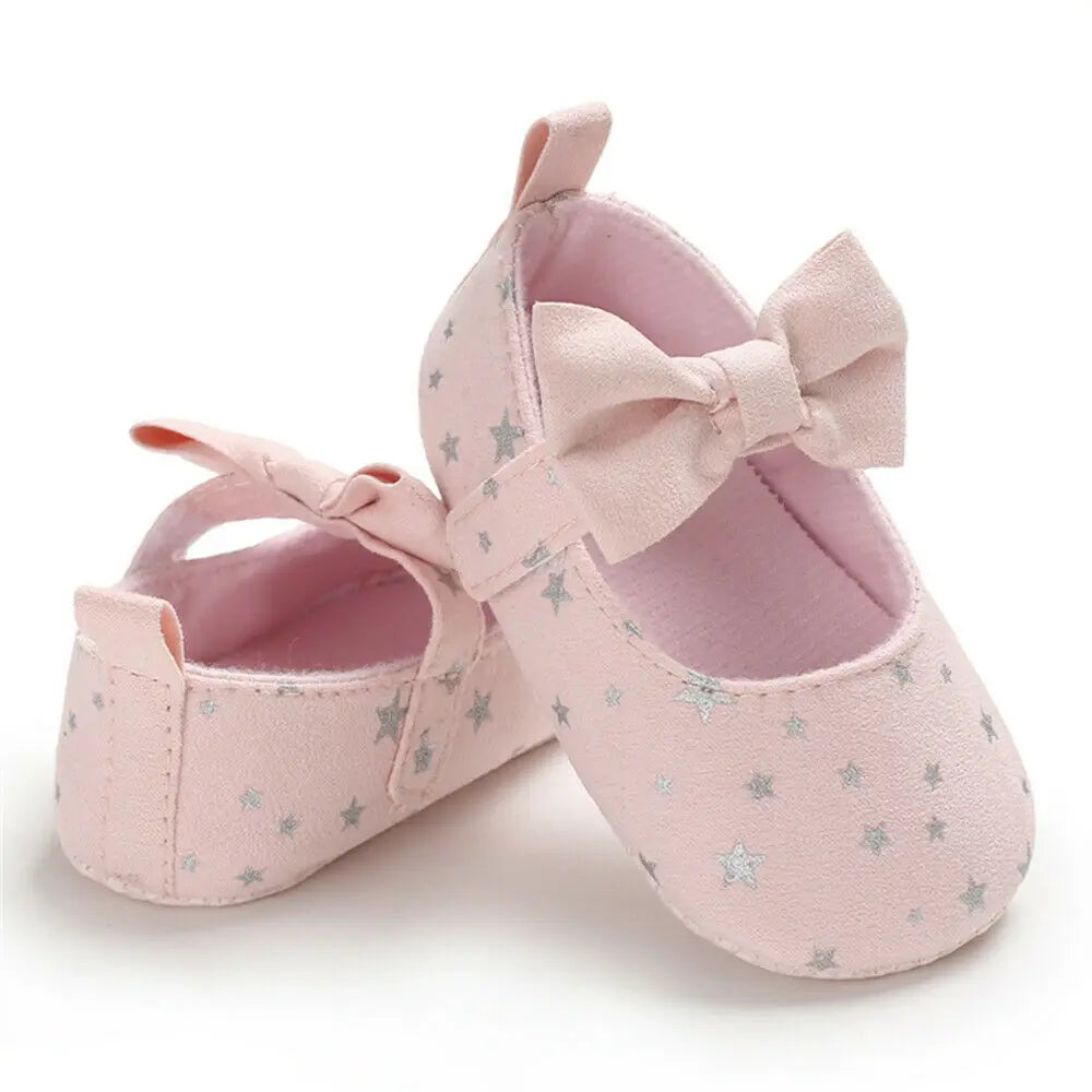 Toddler Girl Crib Shoes Newborn Baby Girls Boys Bowknot Soft Sole Dot Print Casual Shoes Baby Shoes Girls  Infant Shoes