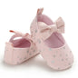 Toddler Girl Crib Shoes Newborn Baby Girls Boys Bowknot Soft Sole Dot Print Casual Shoes Baby Shoes Girls  Infant Shoes