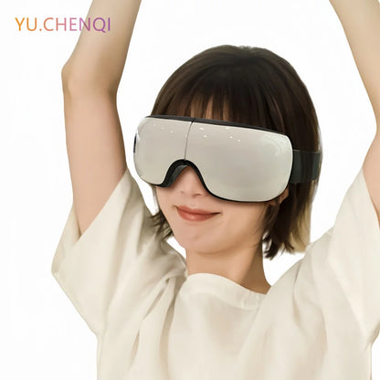 ‌Smart Eye Massager with Bluetooth Music, Air Pressure & Heat Therapy to Relieve Fatigue & Pain, Relax Body & Mind