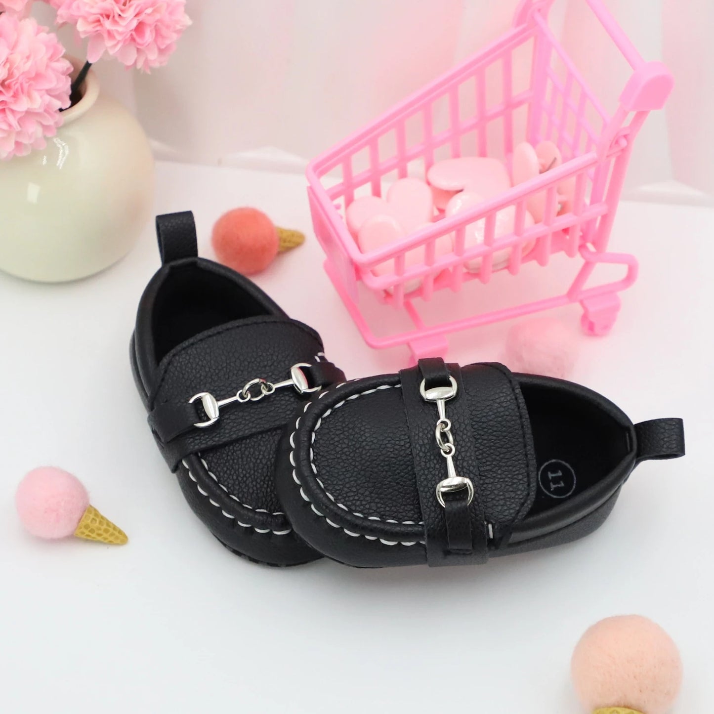 RABEISIR Casual Solid Color Slip On Low Top Loafer Shoes For Baby Boys, Lightweight Comfortable Non Slip Flat Shoes