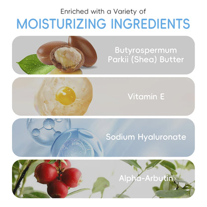 LAIKOU Milk Glowing Trio Set Deep Nourishment Kit Hydrating Skincare Non-Greasy Serum Eye Cream Moisturizer Gift Set