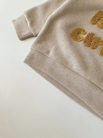 Europe Baby Cotton Knitting Clothing Sets Kids Boys Girls Spring Clothes Loose Tracksuit Pullovers Tops +Pants 2PCS Outfits