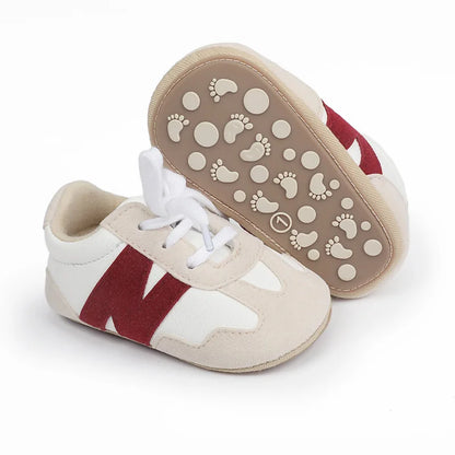 Newborn Baby Sneakers Letter Patchwork Baby Casual Shoes Anti-slip Hundred Toddler Baby Boys Girls Shoes 0-18 Months