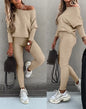 Women's Sports Suits 2025 Autumn Winter Latest Marketing Solid Thick Long Sleeved Zipper Sweatshirt Pants Set Two Piece Set