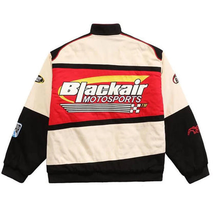 Motorcycle Baseball Jackets Men Y2K Harajuku Letter Embroidery Patchwork Coats Vintage Hip Hop Streetwear Varsity Jacket Unisex