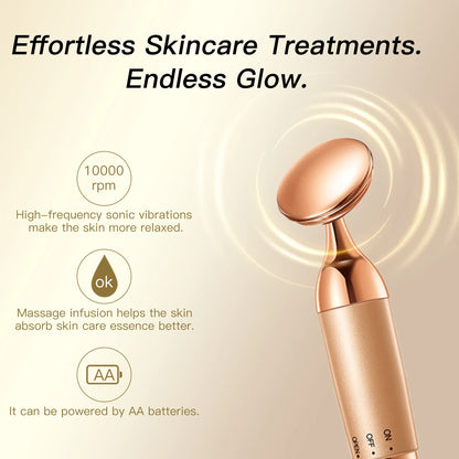 Electric Facial Beauty Devices Face Lifting Anti Wrinkle Facial Eye Massage with Face Cream Introducer Skin Rejuvenation Device