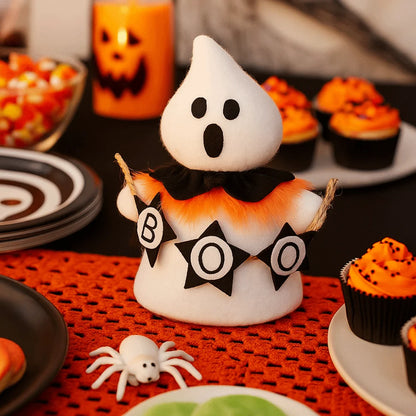 Holiday Decor Funny Halloween Ghost Doll Handicraft Soft Scary Ghost Doll Cartoon Scary Ghost Figurines Haunted House