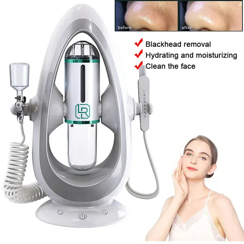 Peeling Beauty Device New Small Bubble Oxygen Injection Instrument Hydra Dermabrasion Aqua Facial Cleaning Suction Blackhead