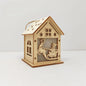New Holiday Wooden Decorations for Christmas Houses, Wooden Cabin Ornaments, Handmade Wooden Crafts, Christmas Ornaments