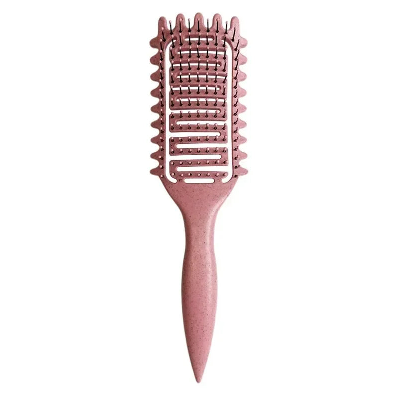 Curl Define Styling Brush Hollow Out Detangling Hair Brush Tangled Wet Curly Hair Comb Shaping Curls Barber Hairdressing Tools