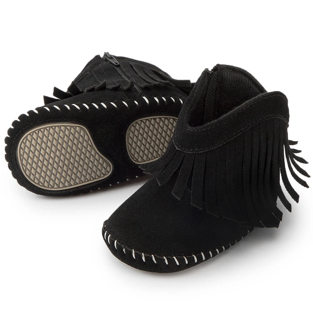 KIDSUN Baby Booties Girl Boy Pre walker Solid Infant Toddler First Walkers Soft Sole Anti-slip Boots Newborn Moccasin