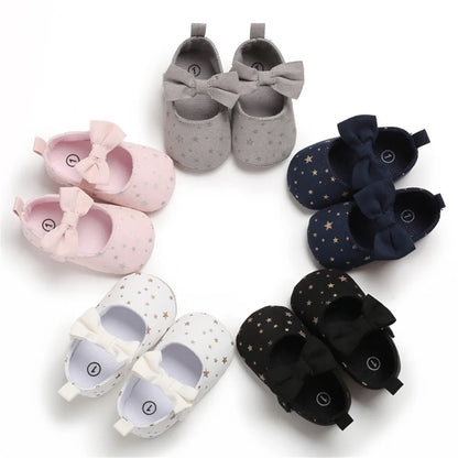 Toddler Girl Crib Shoes Newborn Baby Girls Boys Bowknot Soft Sole Dot Print Casual Shoes Baby Shoes Girls  Infant Shoes