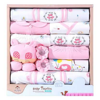 18 Piece/lot Newborn Baby Girl Clothes Set 100% Cotton Infant Baby Girl Set Soft Autumn Boys Clothing Baby Gift Without Box