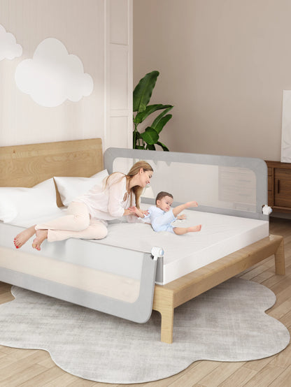New Arrival Bed Rail Guard for Baby Crib Rails No-assembly Bed Protective Barrier for Kids Safe Fence