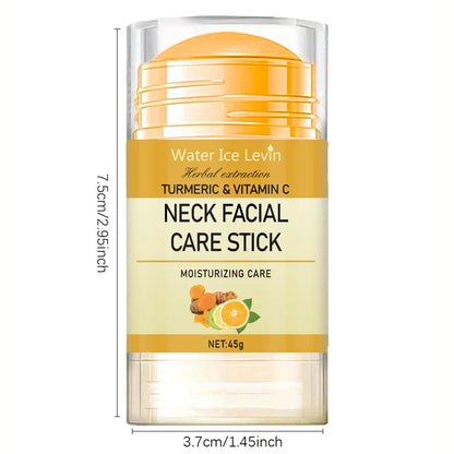 Turmeric & Vitamin C Neck Facia  Care Wrinkle Lines Lifting Whitening Tighten Double Chin Anti-age Rejuvenation Skin Care Product