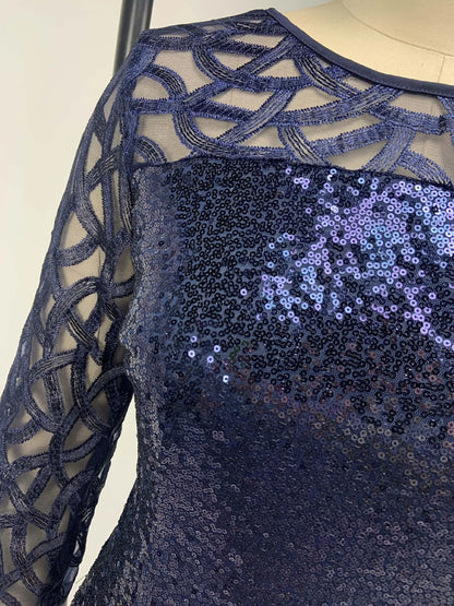 Elegant Sequin Plus Size 4XL 5XL Women Midi Dress Sexy Casual Evening Party Dress Gown Wedding Luxury Robe Rouge Vestidos