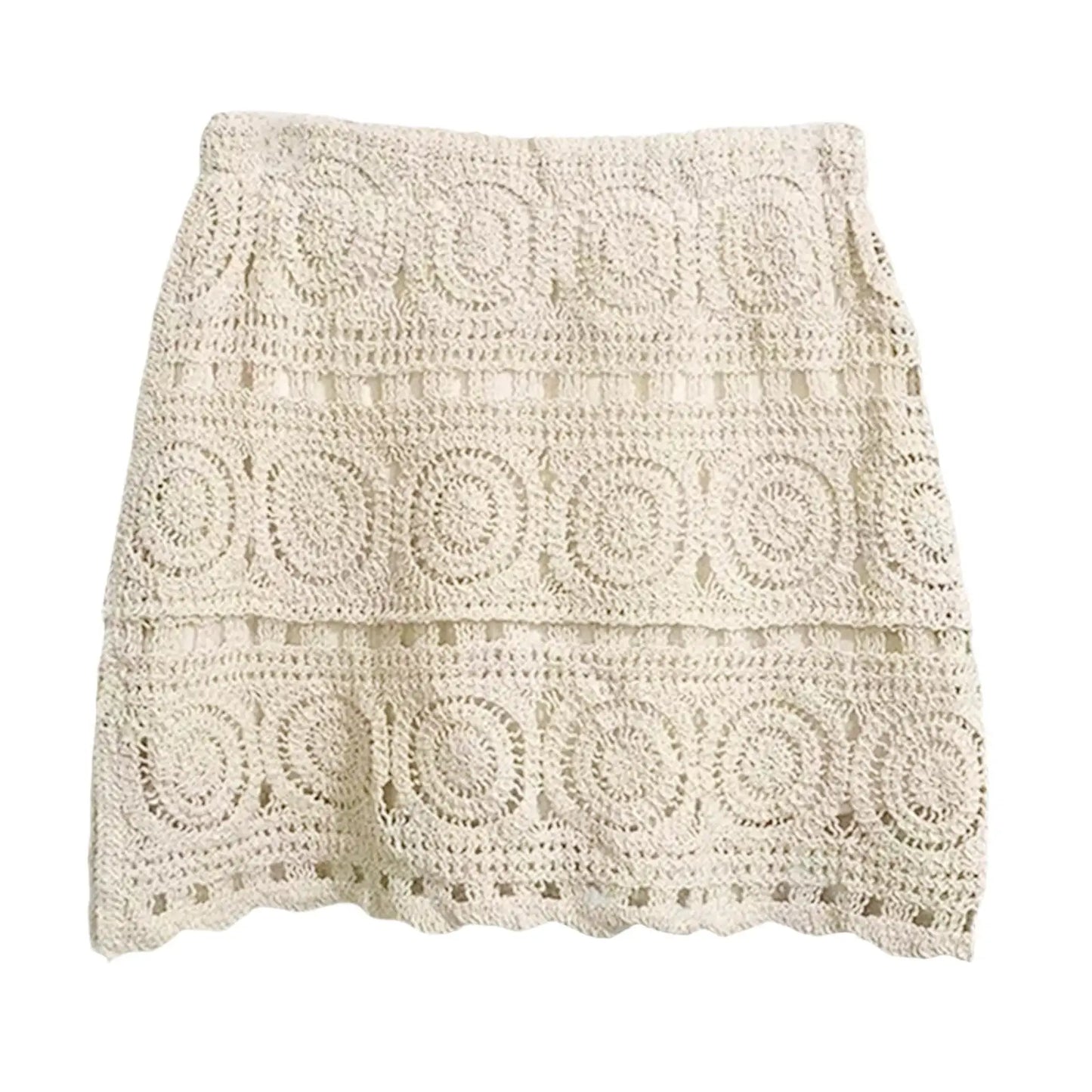 Women Crochet Skirt Comfortable Fashion Beach Skirt for Women Travel Beach