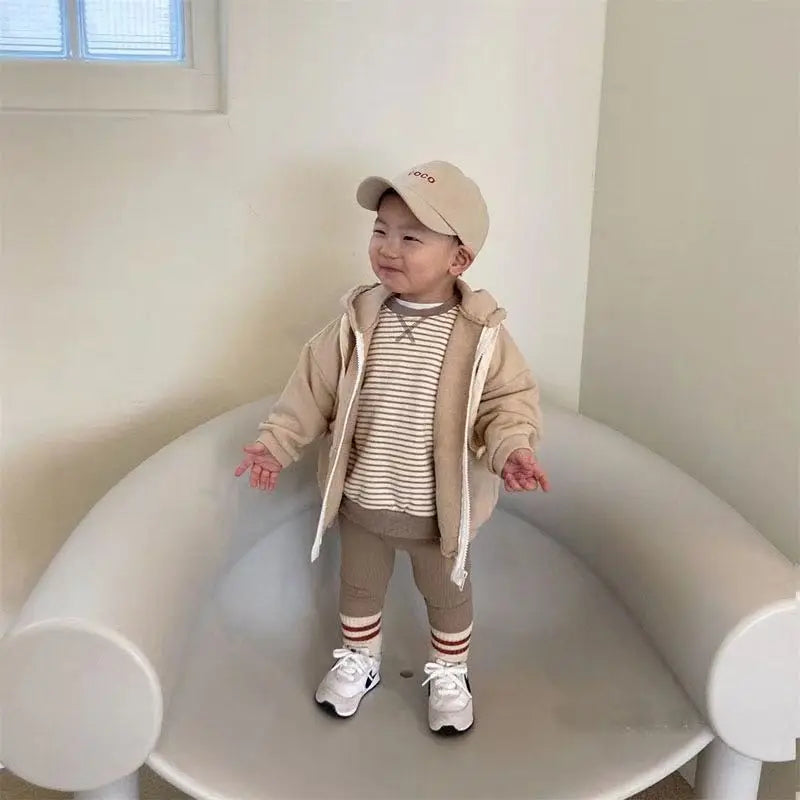 Spring Autumn Baby Boys Girls Ribbed Leggings Cotton Infant Casual Pants Toddler Kids Solid Color Stretch Slim Leggings Trousers