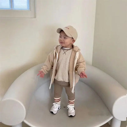 Spring Autumn Baby Boys Girls Ribbed Leggings Cotton Infant Casual Pants Toddler Kids Solid Color Stretch Slim Leggings Trousers