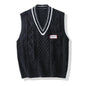Men Knit Sweater Vest ins sweater vest Korean fashion clothes