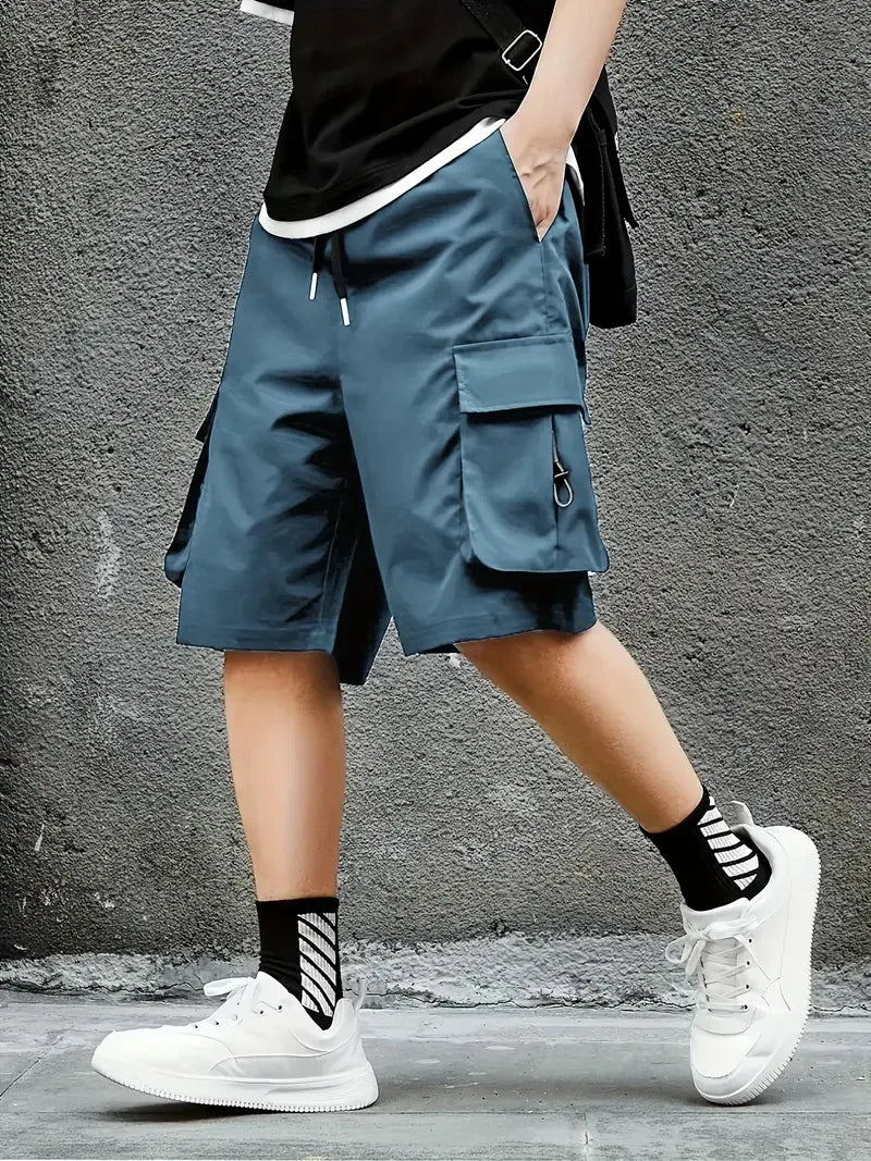 Men's Cargo Shorts, Outdoor, Travel, Casual Sports, Large Pockets, Durable and Comfortable Fabrics, Thin Shorts for Outings 17