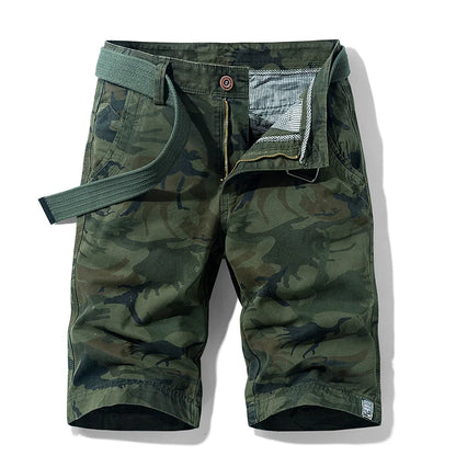New Summer Men Cargo Camouflage Shorts Men's Cotton Beach Multi Pocket Shorts Man Spring Casual Joggers Shorts Male