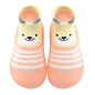 Cartoon Toddler Shoes Animal Pattern Non-slip Silicone Sole Baby Floor Socks Breathable Casual Cotton Baby Boys Girls Shoes