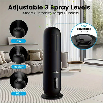 SEJOY Air Humidifiers  for Bedroom Large Room Home Quiet Air Humidifier for Baby Nursery & Plants Essential Oil Diffuser