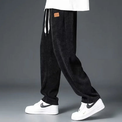 2025 New Design Spring Autumn Straight Sweatpants men baggy pants Men's pants joggers Male Loose Grey Casual Pants for men's