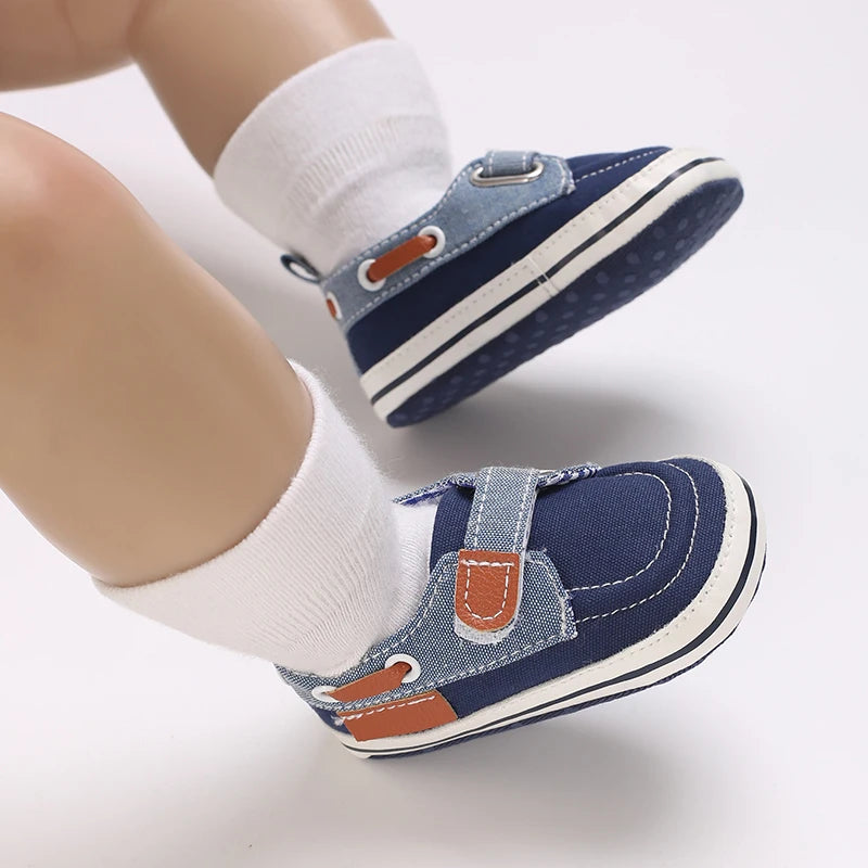 Newborn Baptist Shoes New Leather Gentleman Shoes Anti-slip Soft Bottom Indoor Baby Boys and Girls Casual Shoes Walking Shoes