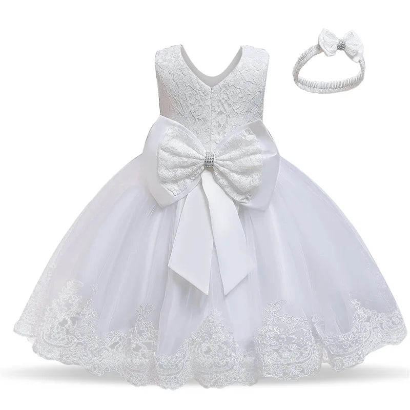 Baby Girls Christmas Dress 3 6 9 12 18 24 Months Toddler Newborn Lace Princess Dress 1 Year Old Birthday Party New Year Costume