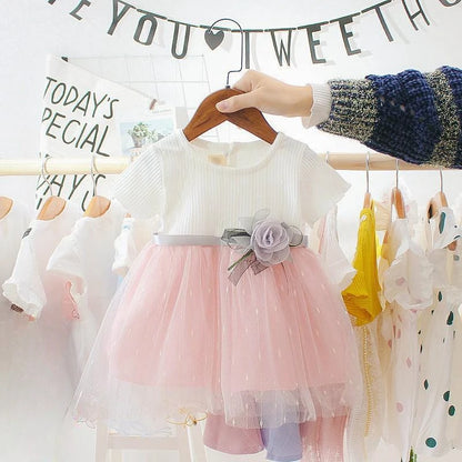 Summer Kids Baby Girls Dresses Infant Clothing Sleeveless Backless Bowknot Polka Dot Princess Dress Newborn Children Clothes