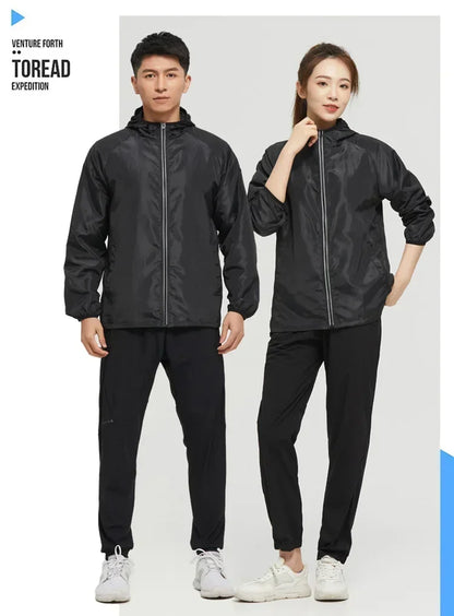 Men's Hiking Jackets Waterproof Women Sun Protection Windbreaker Camping Climbing Outdoor Coat Unisex Portable Clothes