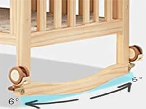 Mini Baby Crib 4 in 1 Convertible with Memory Foam Mattress(38"by 24") Included, Cunas para Babes 2024 Natural Wood Portable Crib