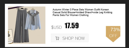 Winter Warm Knit wears Sets For Women Turtleneck Long Sleeve Pullover Sweater+ high Waist Wide Leg Drawstring Knitted Pants Sets