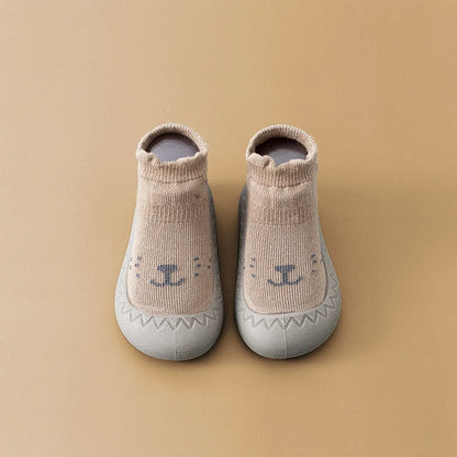 Baby Shoes First Shoes Baby Walkers Toddler First Walker Baby Girl Kids Soft Rubber Sole Baby Shoe Knit Booties Anti-slip