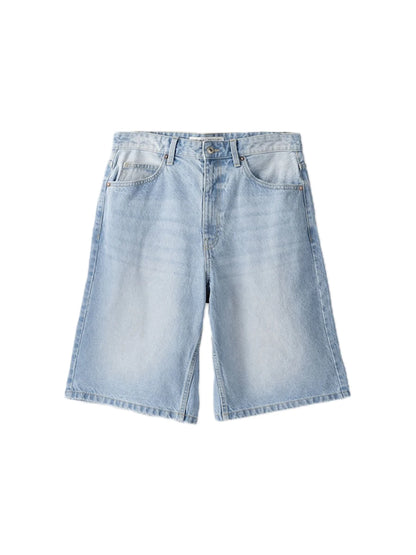 Men Denim Shorts Zipper Button Closure Summer Casual Shorts with Pockets Male Trendy Fashion Short Jeans for Streetwear Y2K 00s